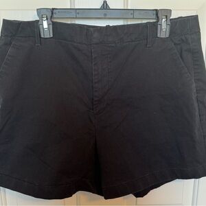 EUC Banana Republic Black Womens Flat Front Shorts Size 14
